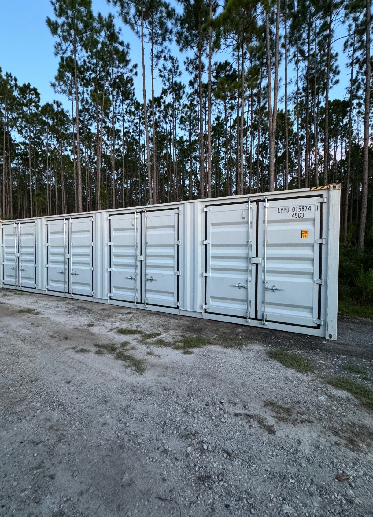 40' high cube 4 door shipping container