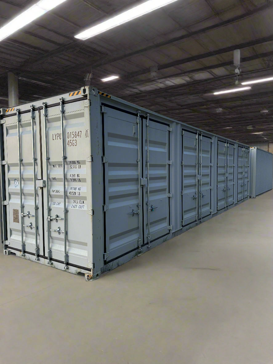 40' high cube 4 door shipping container