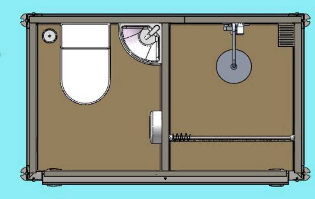 Toliet/Shower Side By Side Unit