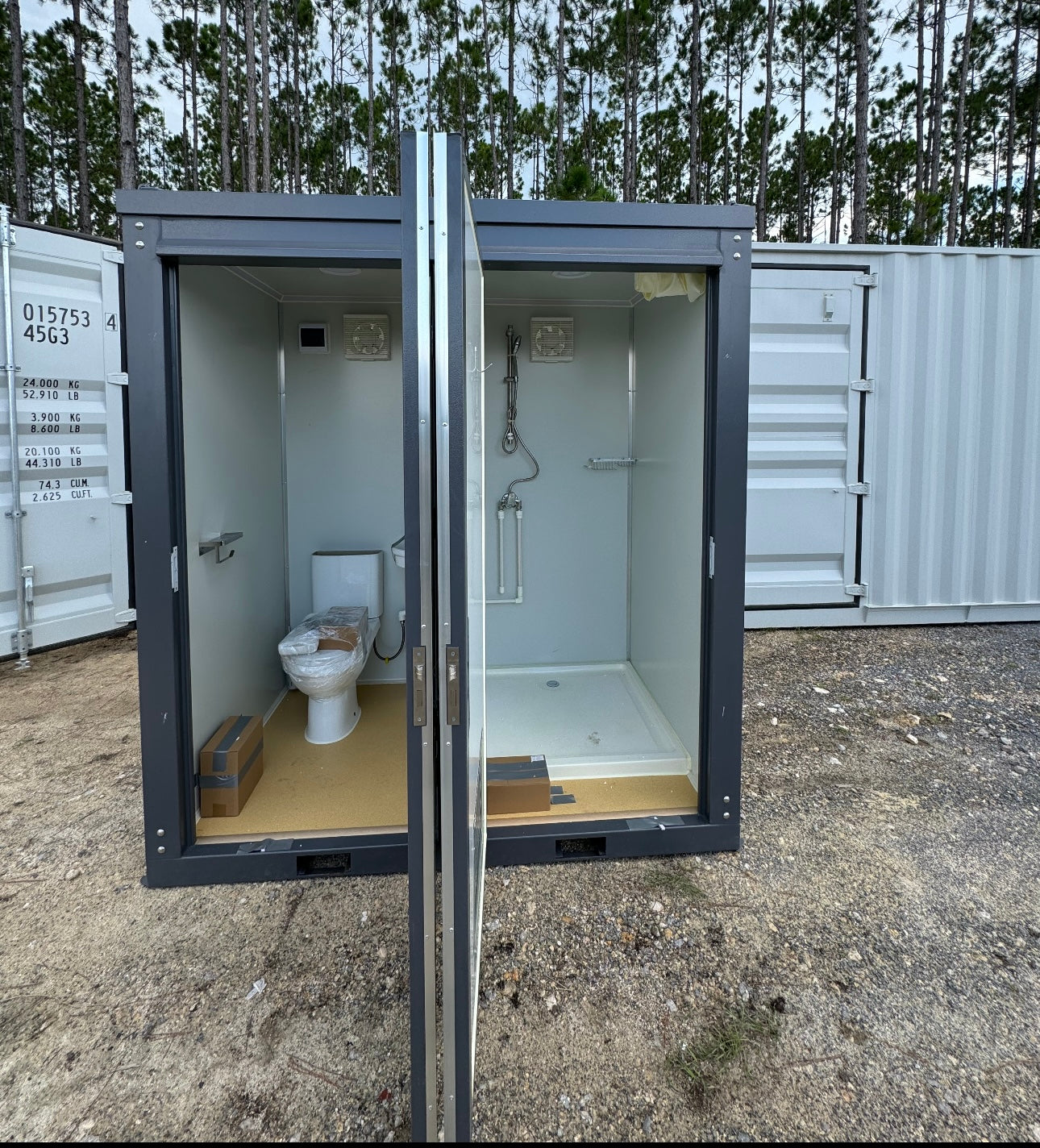 Toliet/Shower Side By Side Unit