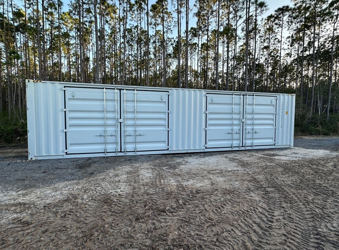 40' high cube 2 door shipping container