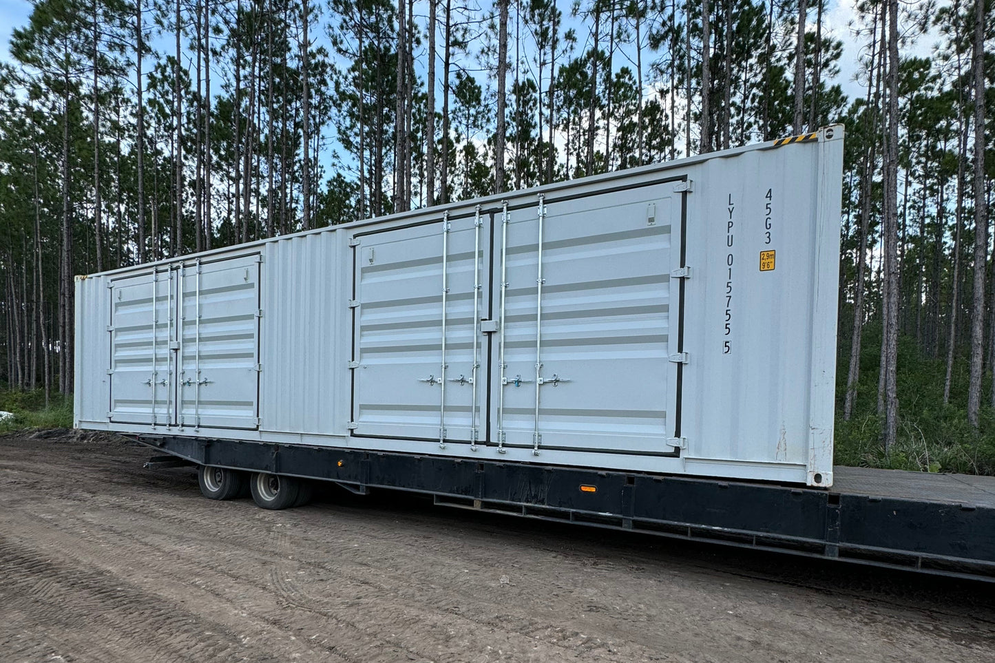 40' high cube 2 door shipping container