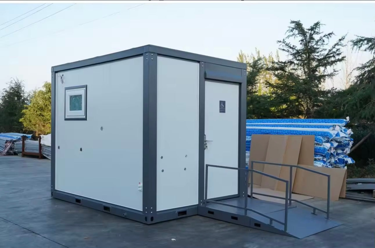 Prefabricated Large Handicap Accessible Toilet Unit